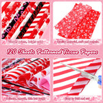 Close up of high quality decorative art tissue sheets for gift bag decorations.