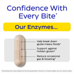 Enzymedica GlutenEase Extra Strength digestive enzyme supplement nutrition facts and ingredient label