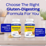 Enzymedica GlutenEase Extra Strength premium bloating and gas defense supplement bottle overview