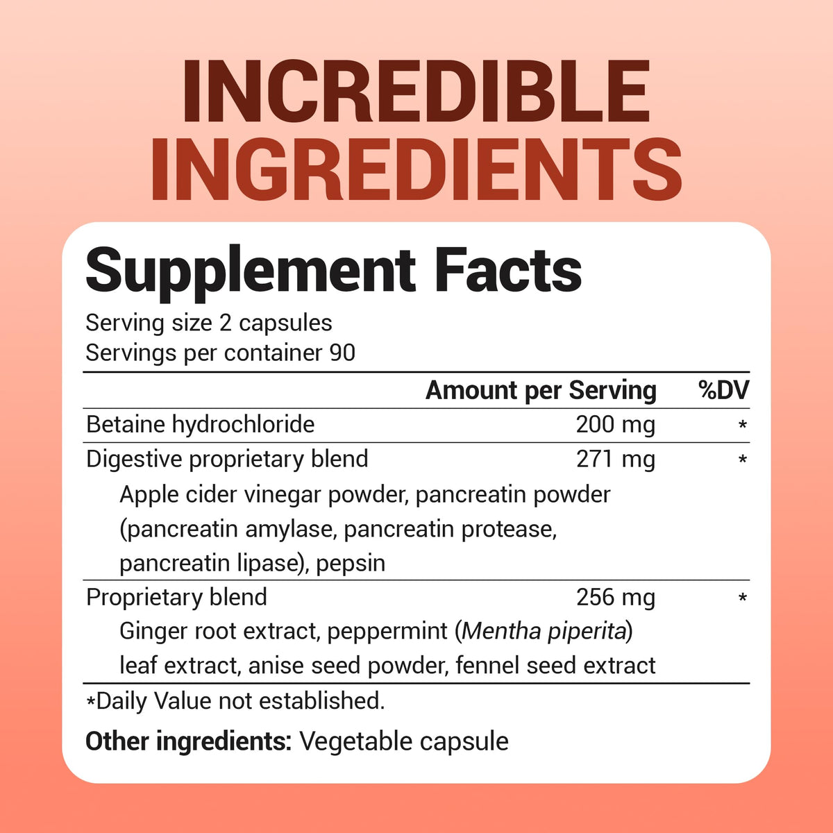 Dr Berg premium digestive enzyme formula side label showing manufacturing quality details