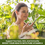 Green Organic Supplements Vitamin A 90 count bottle top view