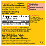 Nature Made antioxidant defense tablets side panel view detailing daily dosage guide