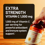 NatureWise extra strength vegan capsules nutritional facts label showing 1000mg dosage details