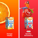 Gluten free and vegetarian children immune defense stick packs close up
