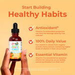 Vegan sugar free toddler immune support liquid drops ingredient information
