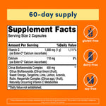 American Health Ester-C 500mg supplement facts panel and ingredients list