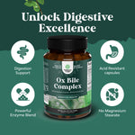 Natures Craft pancreatic enzymes bottle showing premium third party tested seal