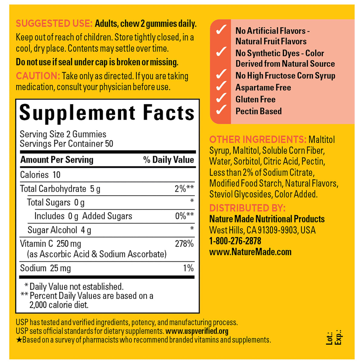 Nature Made 50 day supply daily wellness supplement bottle top view
