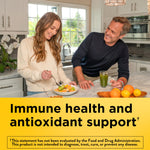 Nature Made Vitamin C sixty count dietary supplement bottle highlighting antioxidant properties label details