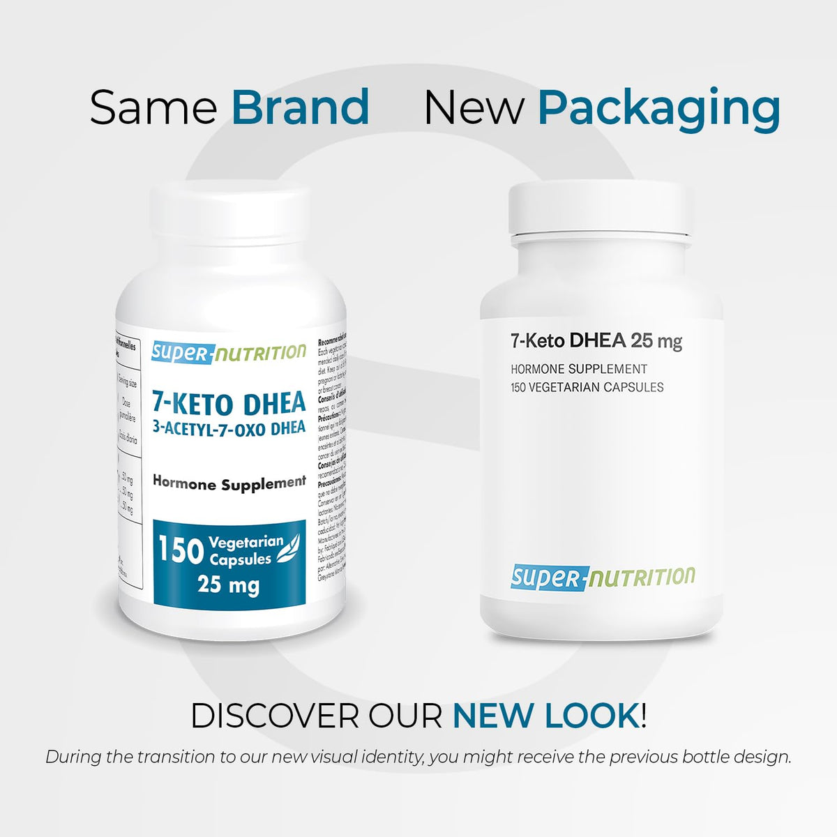 Supersmart 7-Keto DHEA supplement side label showing clean non-GMO ingredients.