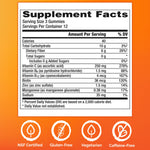 Emergen-C zinc and manganese infused wellness gummies for adult dietary support nutritional label