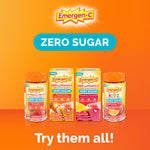 Authentic USA imported Emergen-C fruit flavored wellness gummies on a clean lifestyle background