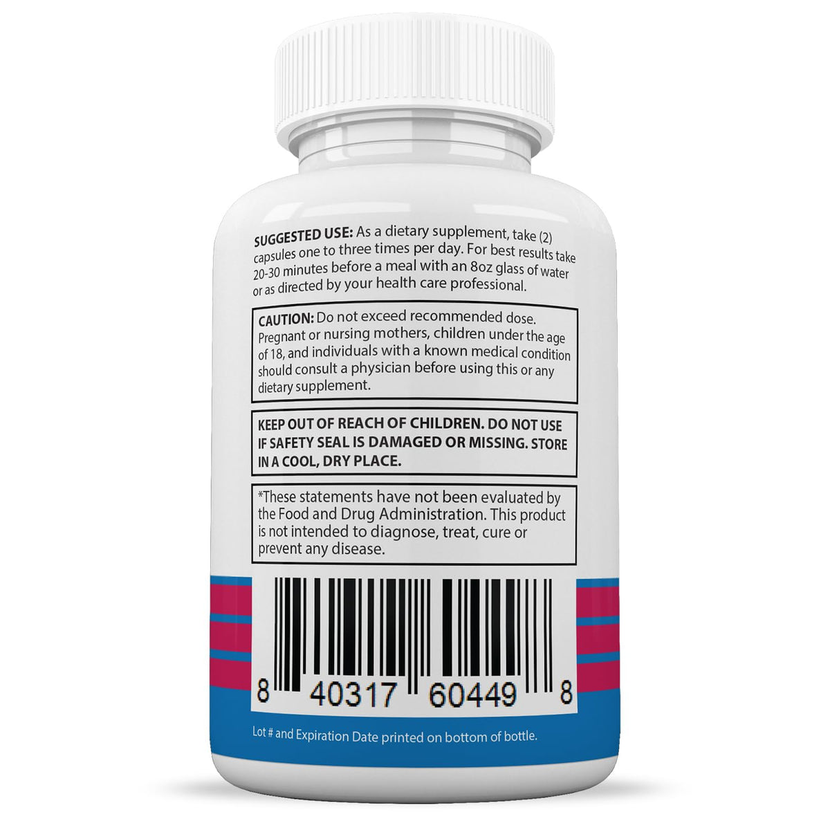 Justified Laboratories Lean Time Keto premium dietary supplement capsule container showing safety seal details.