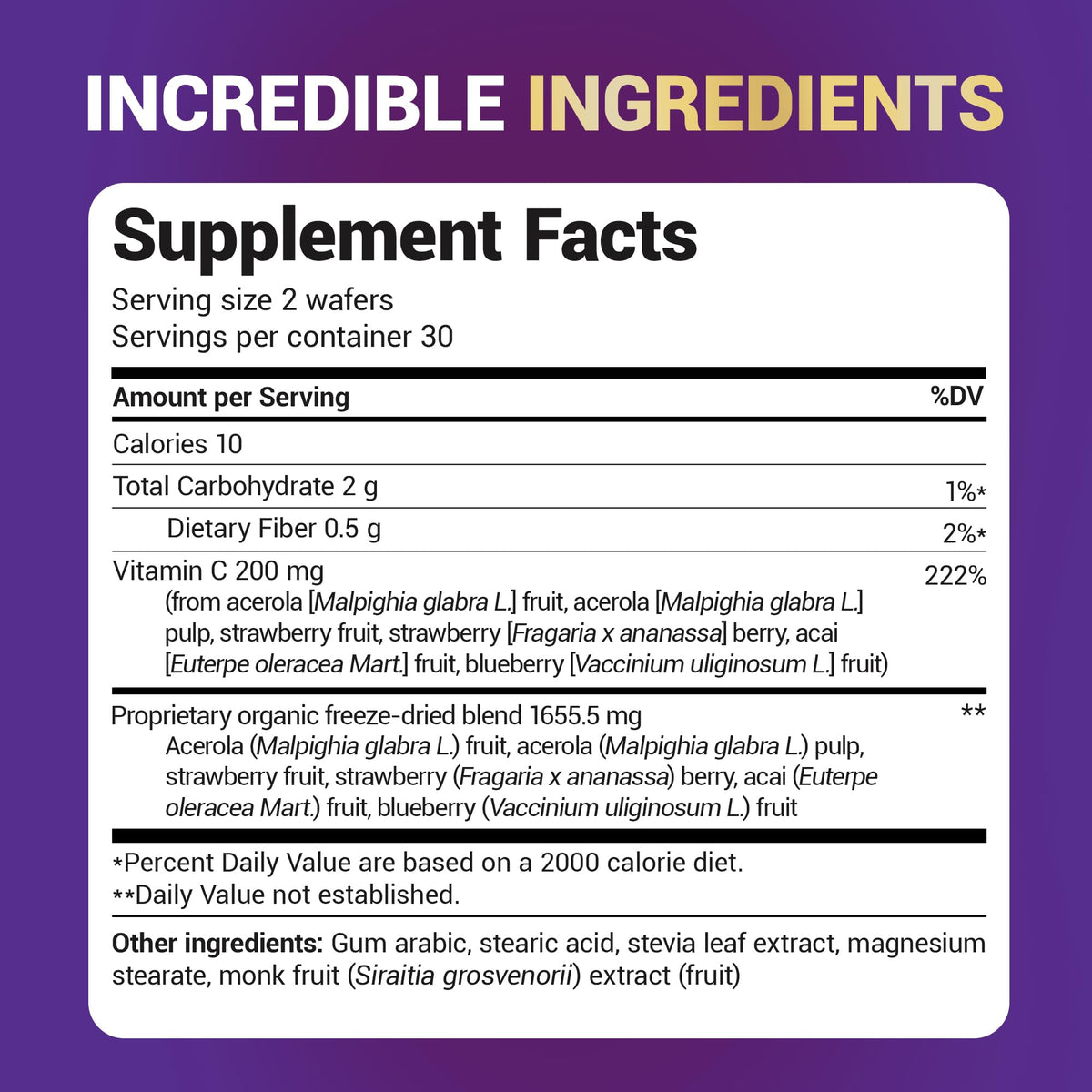 Dr. Berg chewable vitamin C complex with acerola cherry and acai.