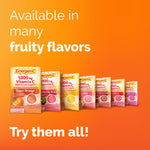 Emergen-C daily wellness drink powder dissolving in a glass of water