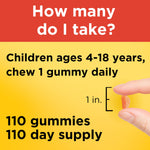 Authentic USA imported children Vitamin C gummy vitamins close up
