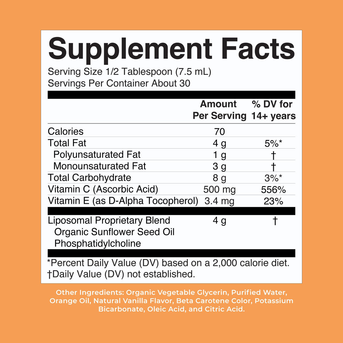 MaryRuth Organics liquid liposomal vitamin C dietary supplement for daily immune defense