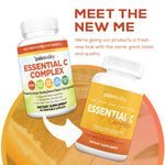 Close-up of Paleovalley organic immune support capsules alongside the product packaging on a clean background.