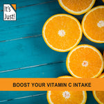 Fine unflavored Vitamin C powder dissolving smoothly into a glass of clean water for immune health.