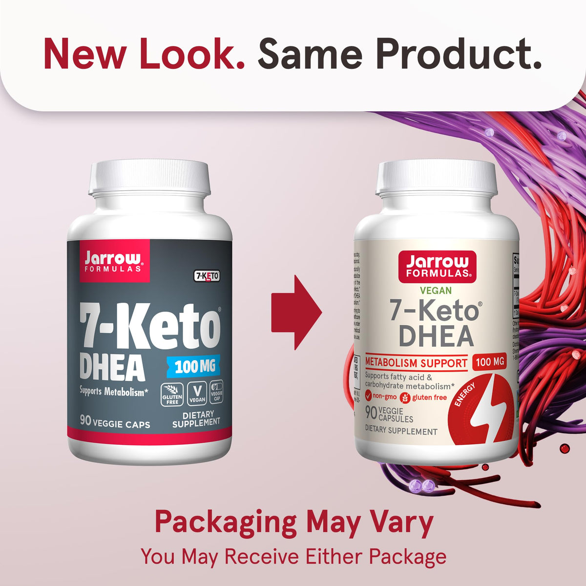 Jarrow Formulas 7-Keto DHEA 100 Milligrams nutrition facts and ingredients label on the back of the bottle