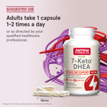 Imported Jarrow Formulas 7-Keto DHEA thermogenesis support supplement bottle standing upright