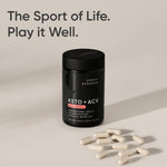 Back label of Sports Research Keto Plus capsules with directions for use and suggested daily adult dosage.