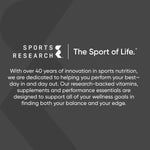 Sports Research premium ketogenic lifestyle companion product shot showcasing the complete dual action bottle.
