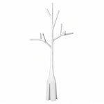 Close up of Boon Twig white plastic drying rack accessory