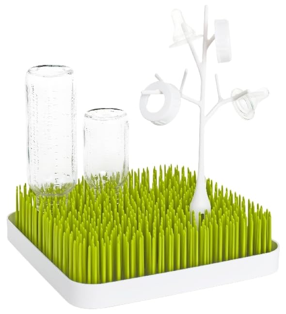 Authentic Boon baby bottle drying accessory, white color