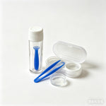 Close up of flexible silicone suction cup tip on contact lens remover tool