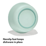 Top view of OXO Tot feeding bowl set