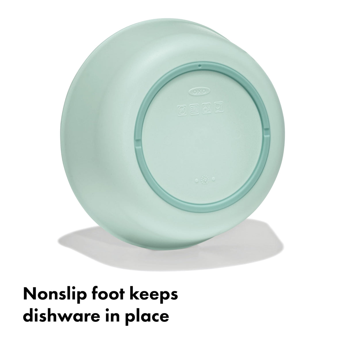 Top view of OXO Tot feeding bowl set