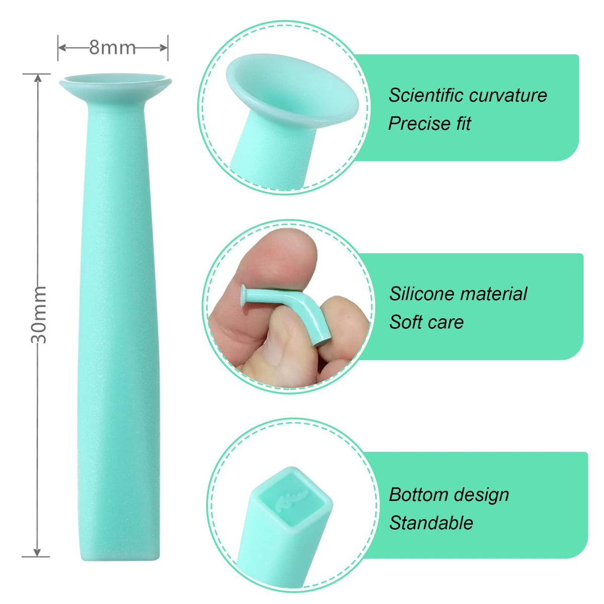 Mudor RGP lens remover silicone plunger tool