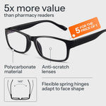 Gaoye rectangle frame reading glasses for men and women