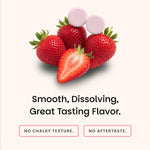 Strawberry flavor dissolvable biotin tablets for beauty support