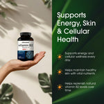 Authentic imported NatureBell energy support supplement packaging side view