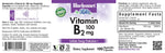 Bluebonnet Riboflavin 100 mg vegetable capsules supplement facts and ingredient label