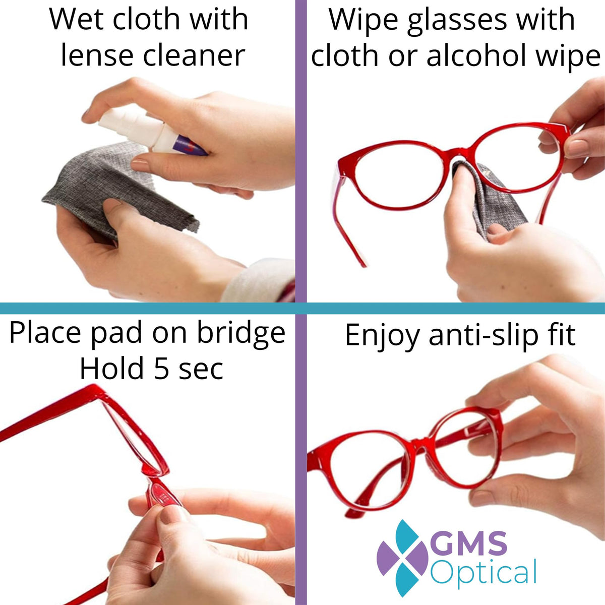 Side profile comparison illustrating the regular thin dimensions of genuine imported nose pads