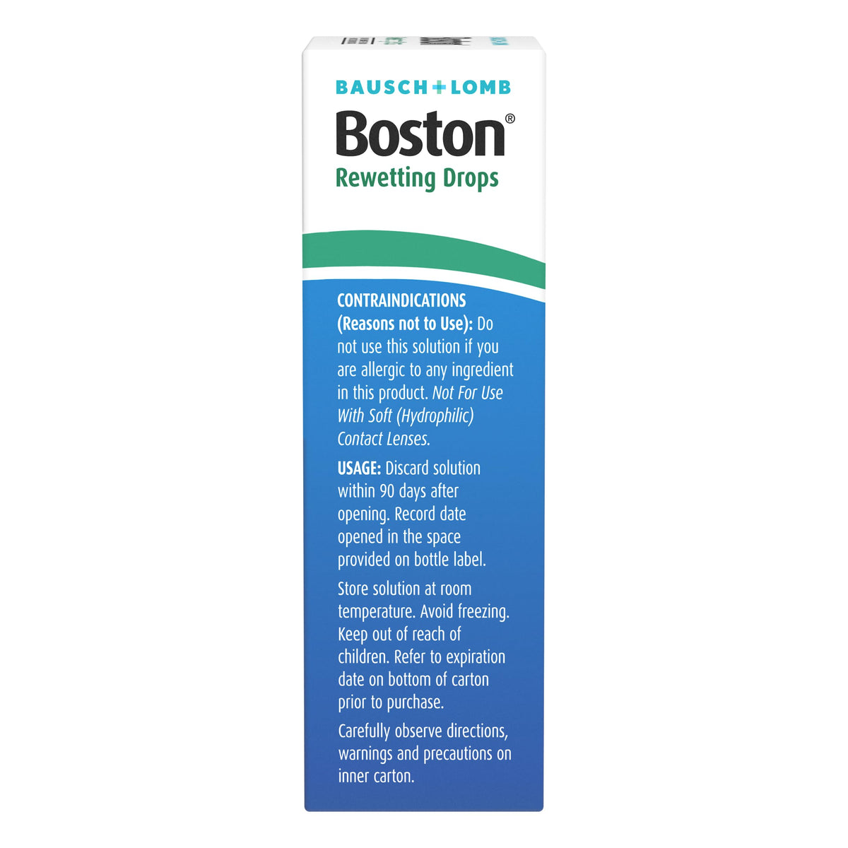 Authentic USA imported Boston rewetting drops for hard contact lenses