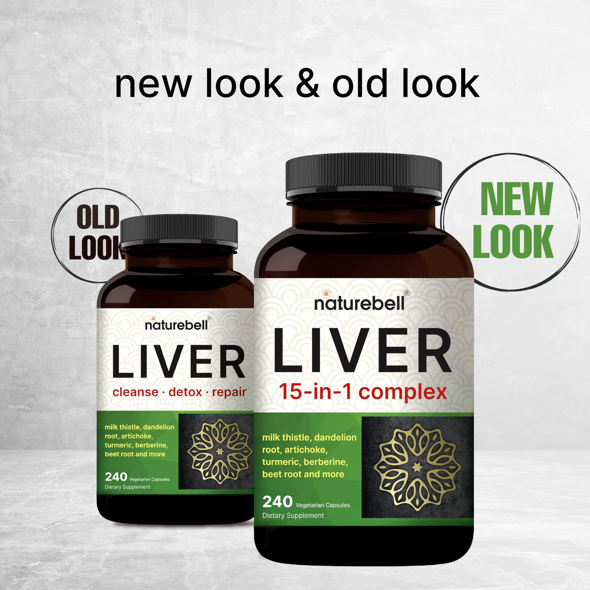 NatureBell Liver Advanced 15-in-1 veggie capsules ingredients list