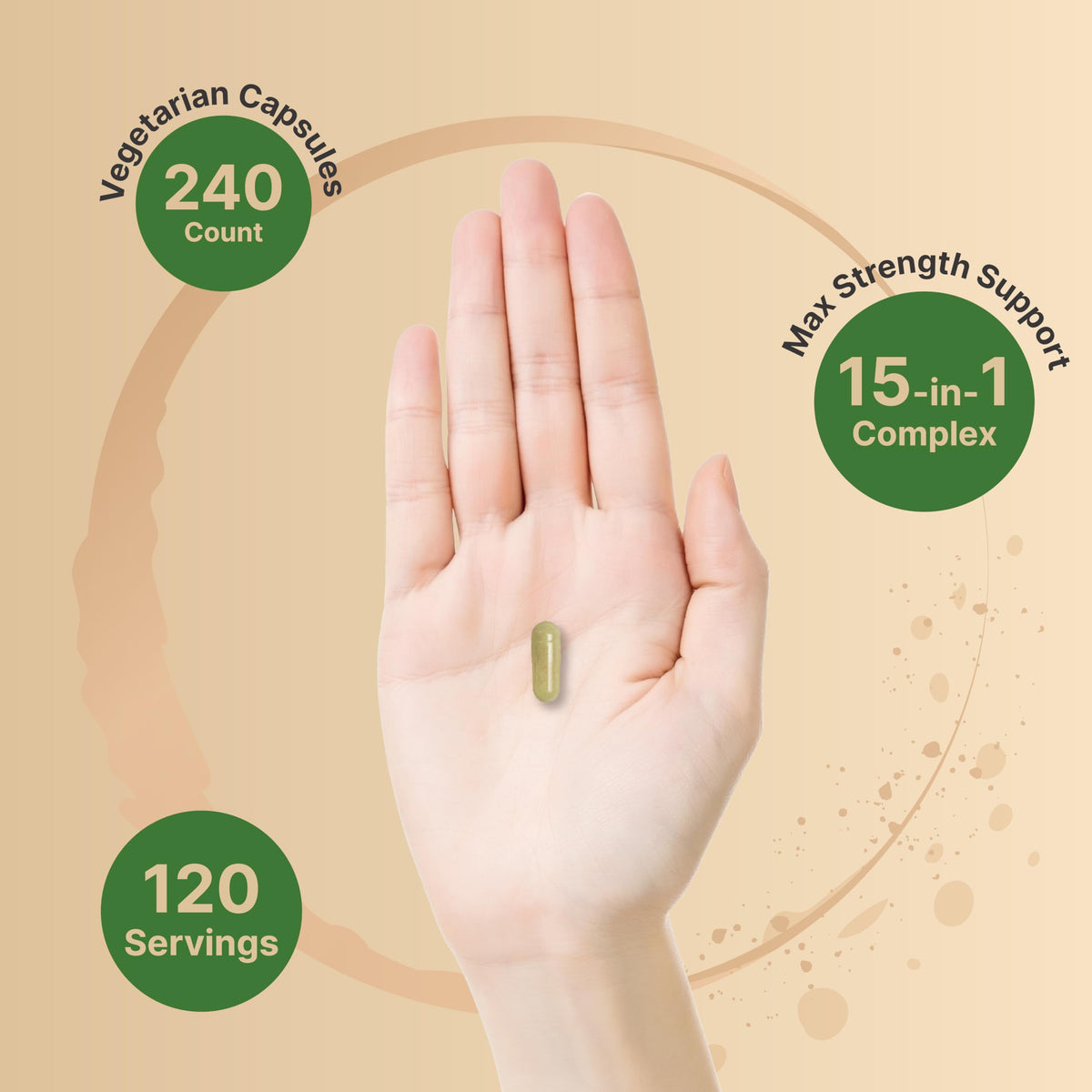NatureBell Liver Advanced 15-in-1 bottle size and supply amount