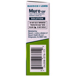 Close up of Muro 128 sodium chloride ophthalmic label