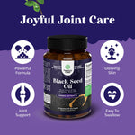 Natures Craft vegan black seed oil capsules for hair growth and immune health