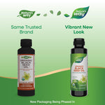 Nature's Way cold pressed black cumin seed oil supplement label details showing thymoquinone content.