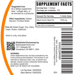 BulkSupplements premium antioxidant thymoquinone rich softgels close up view