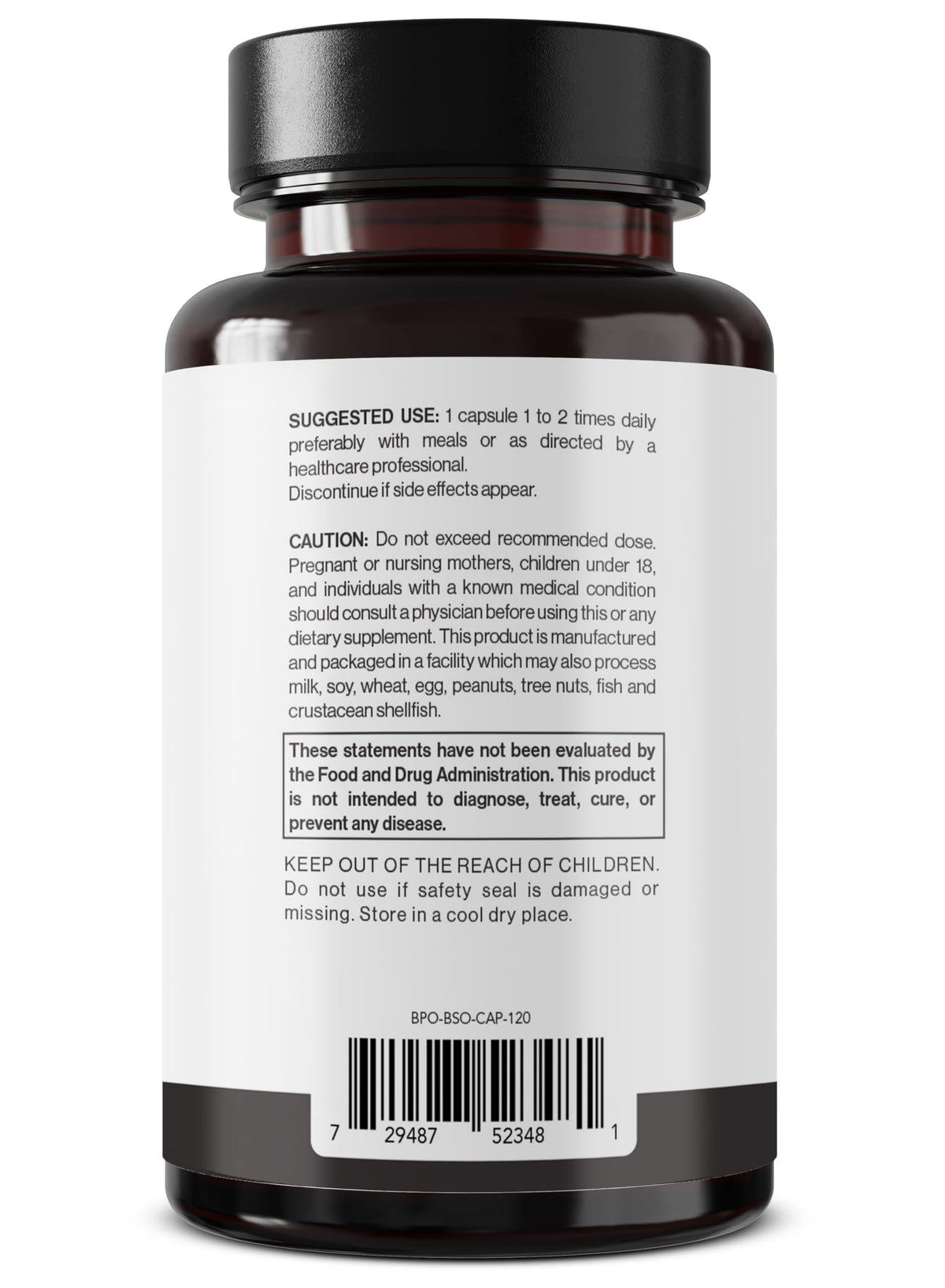 Better Place Organics maximum strength immunity supplement bottle highlighting the expiration date on the base.