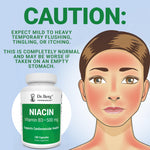 Dr. Berg Niacin 100 gelatin capsules supplement label