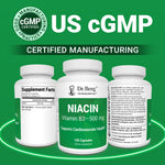 Authentic USA imported Dr. Berg Niacin 100 count bottle