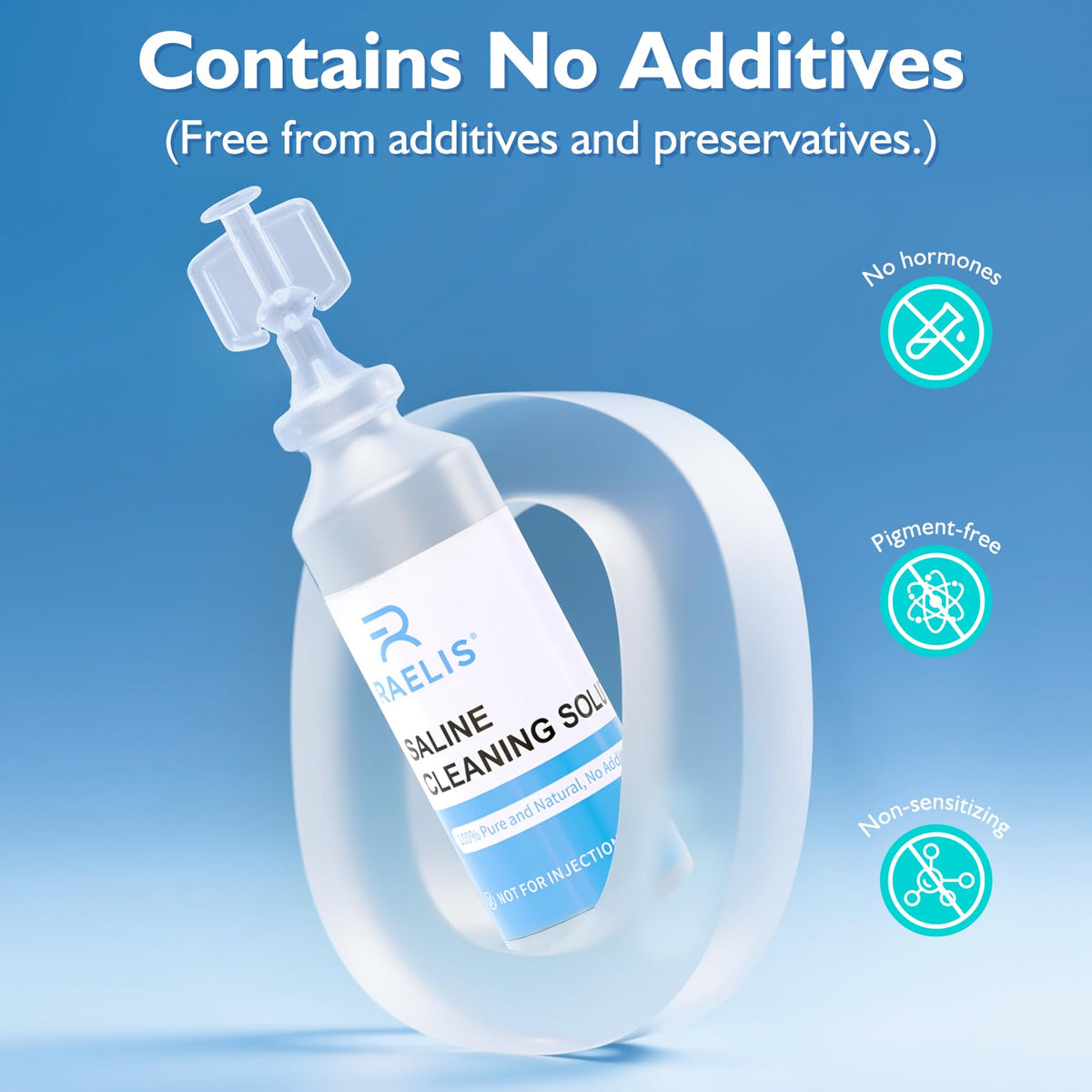 Raelis Saline Solution side view of packaging