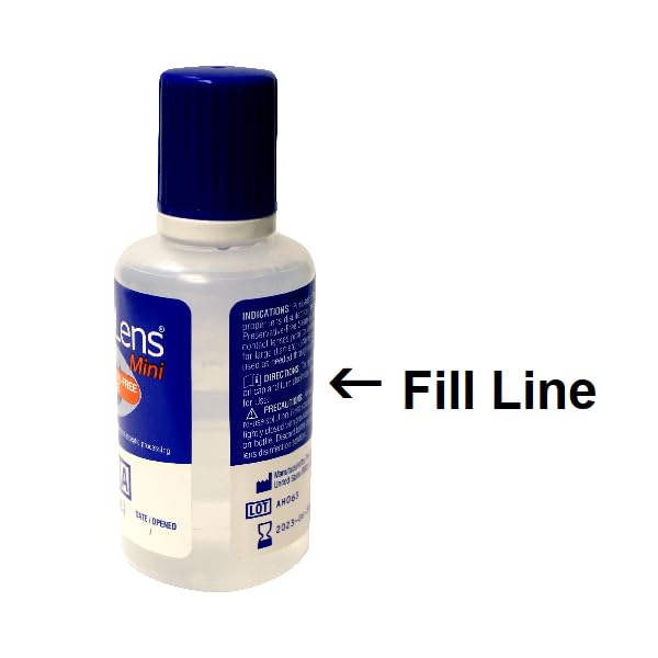 Compact Purilens 60ml bottles for travel